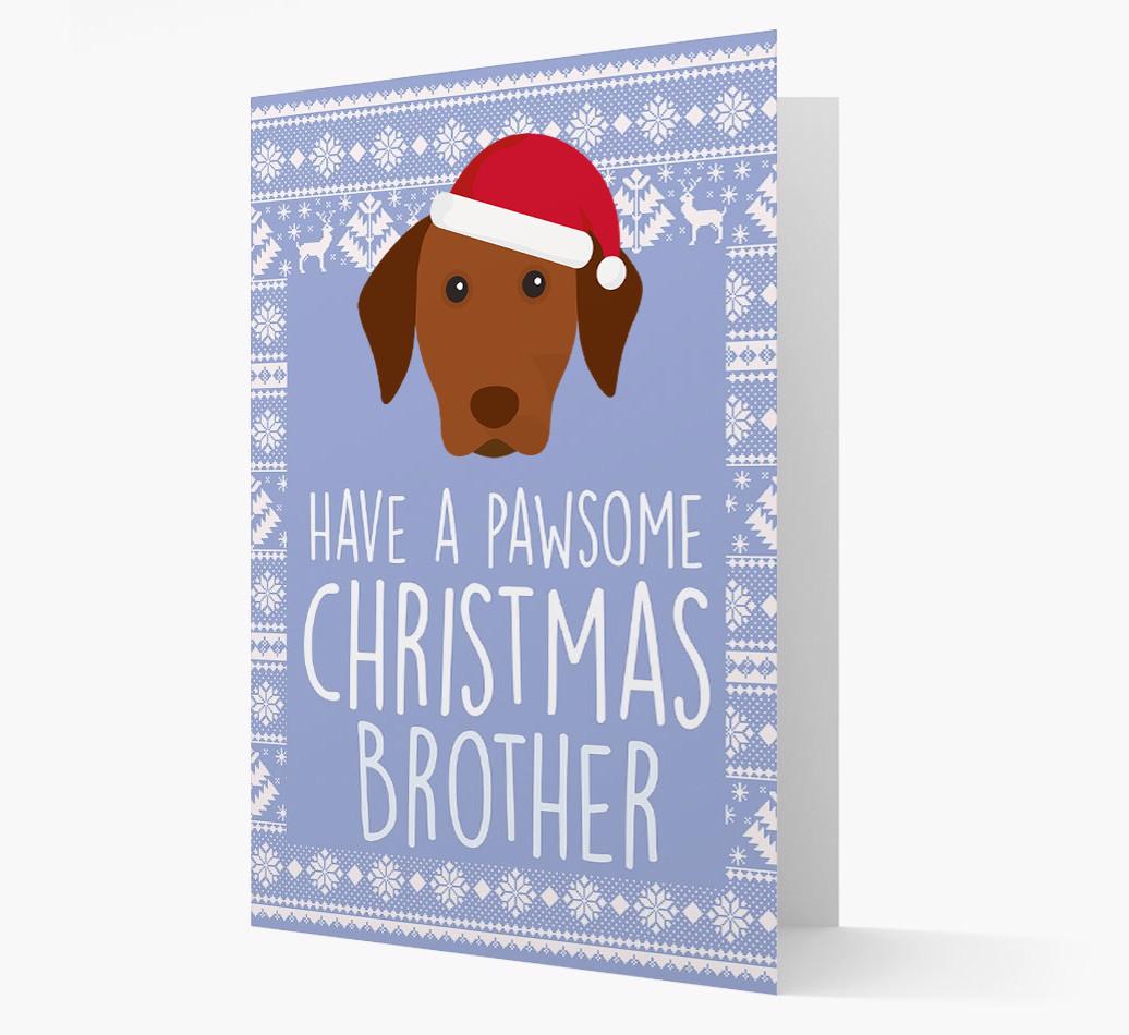 'Have a Pawsome Christmas' - Personalized {breedFullName} Christmas Card