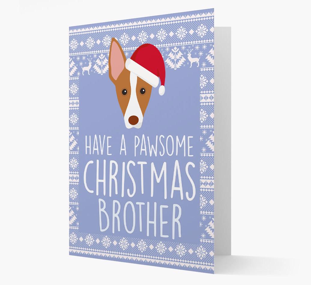 'Have a Pawsome Christmas' - Personalized {breedFullName} Christmas Card