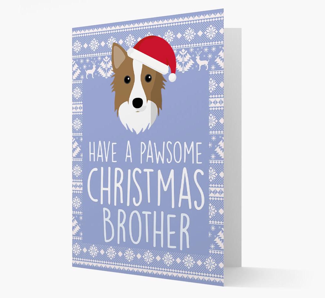 'Have a Pawsome Christmas' - Personalized {breedFullName} Christmas Card
