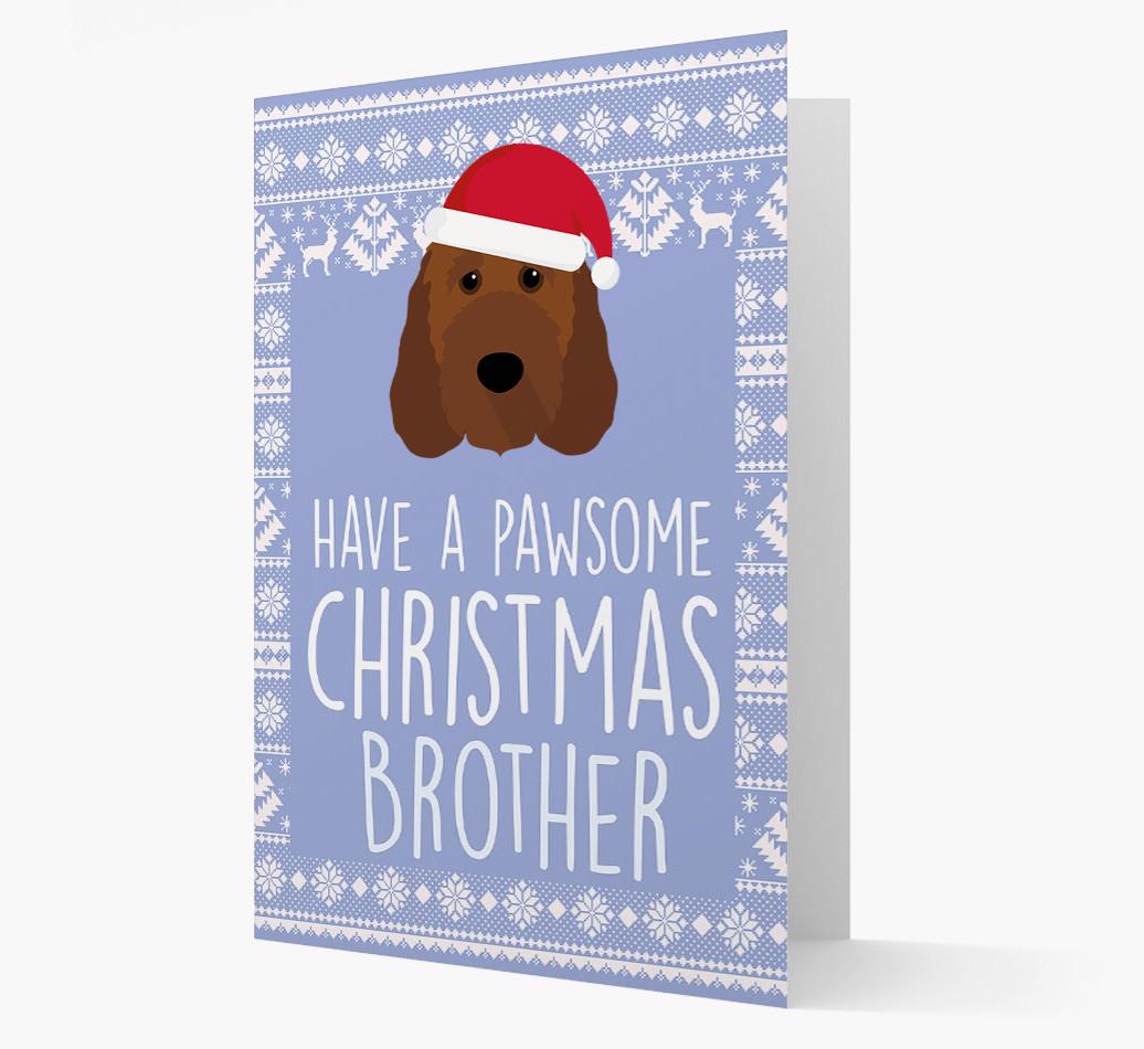 'Have a Pawsome Christmas' - Personalized {breedFullName} Christmas Card