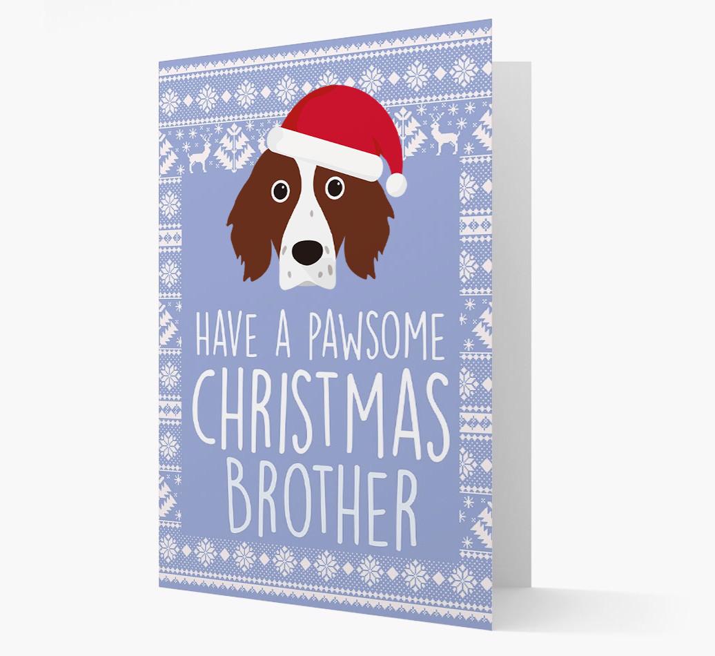 'Have a Pawsome Christmas' - Personalized {breedFullName} Christmas Card
