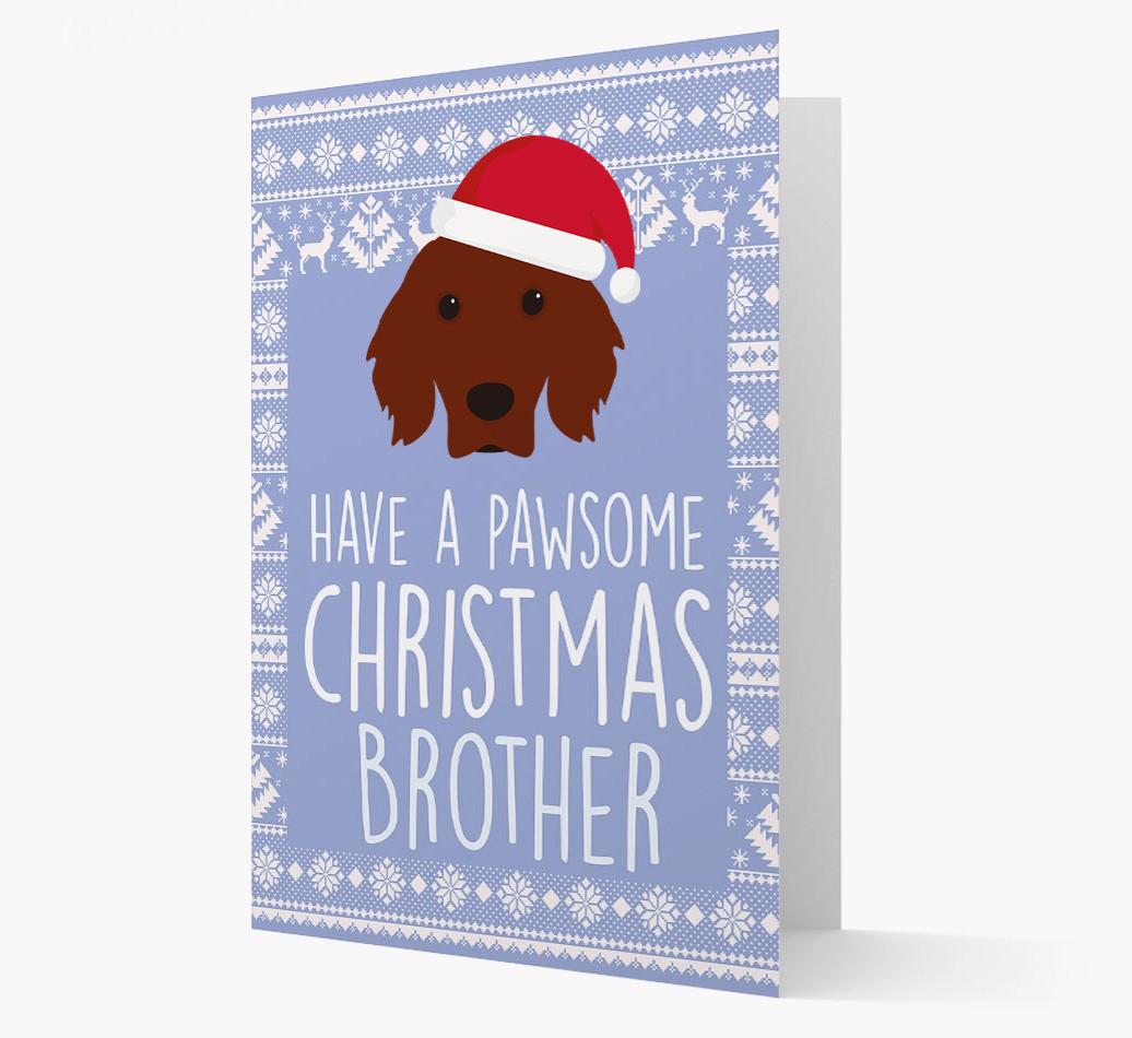'Have a Pawsome Christmas' - Personalized {breedFullName} Christmas Card