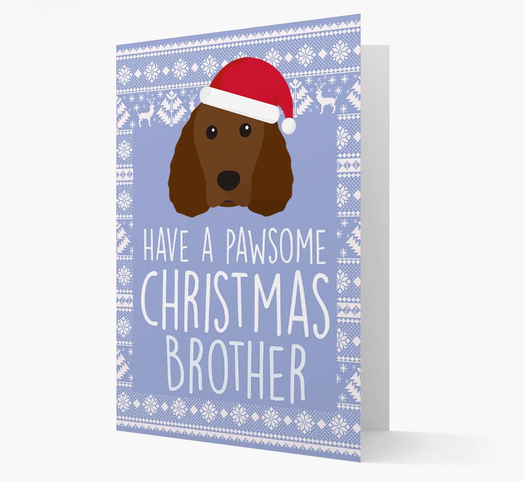 'Have a Pawsome Christmas' - Personalized {breedFullName} Christmas Card