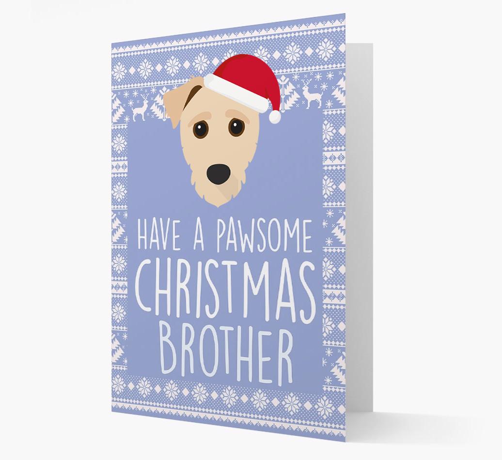 'Have a Pawsome Christmas' - Personalized {breedFullName} Christmas Card