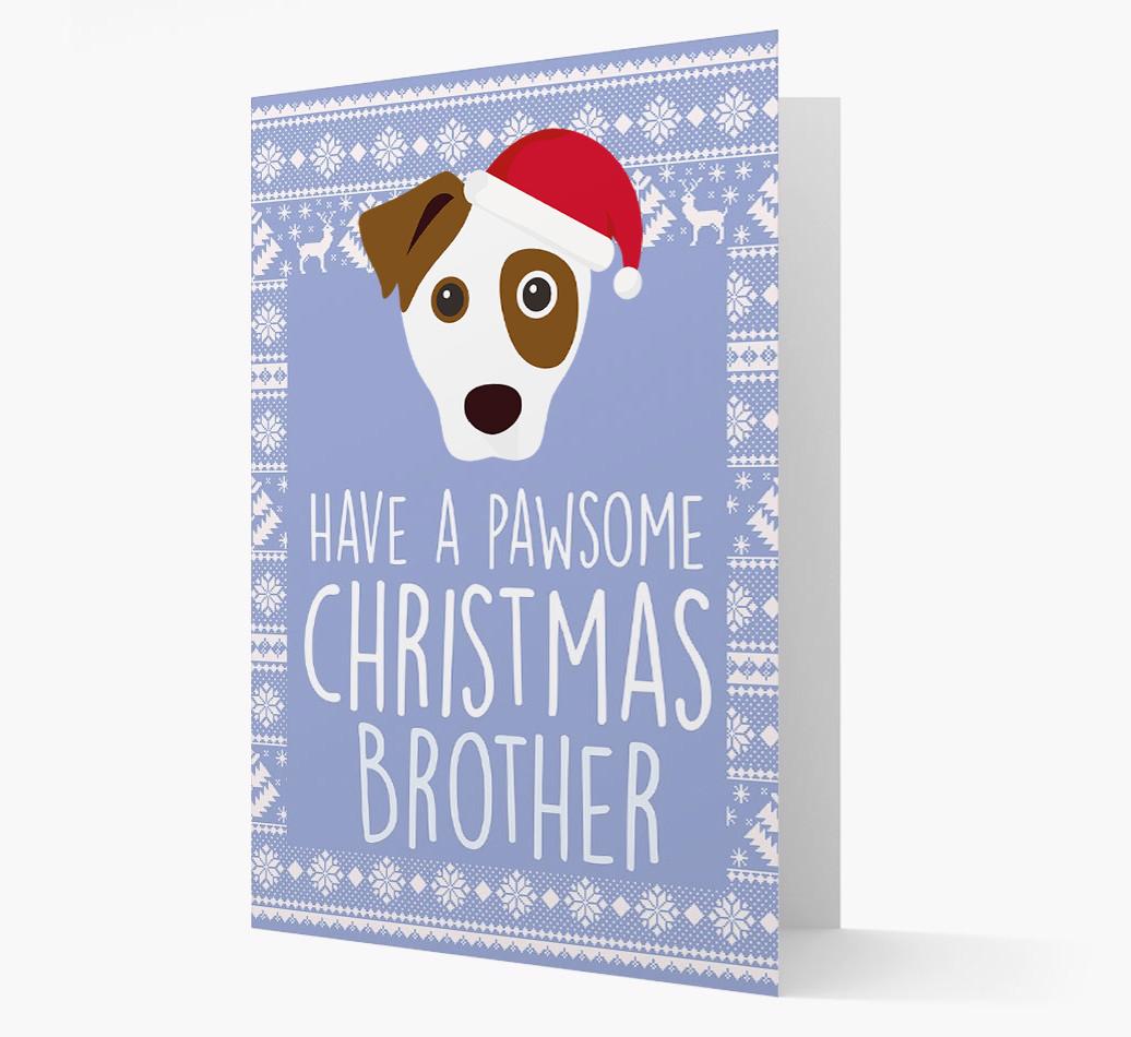 'Have a Pawsome Christmas' - Personalized {breedFullName} Christmas Card