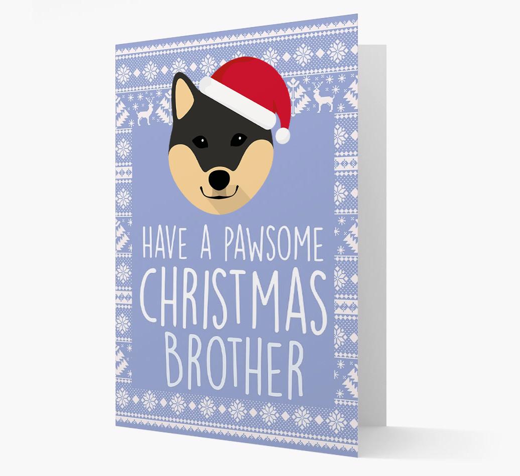 'Have a Pawsome Christmas' - Personalized {breedFullName} Christmas Card