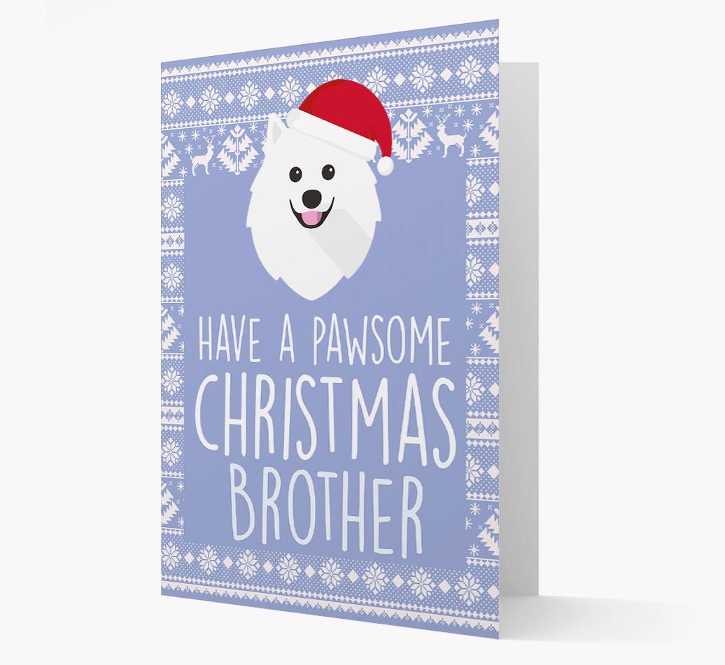 'Have a Pawsome Christmas' - Personalized {breedFullName} Christmas Card
