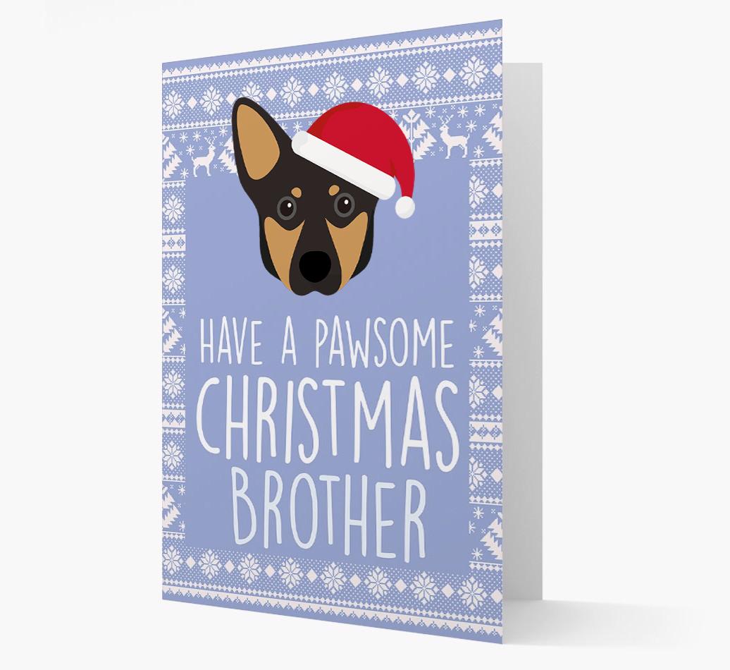 'Have a Pawsome Christmas' - Personalized {breedFullName} Christmas Card