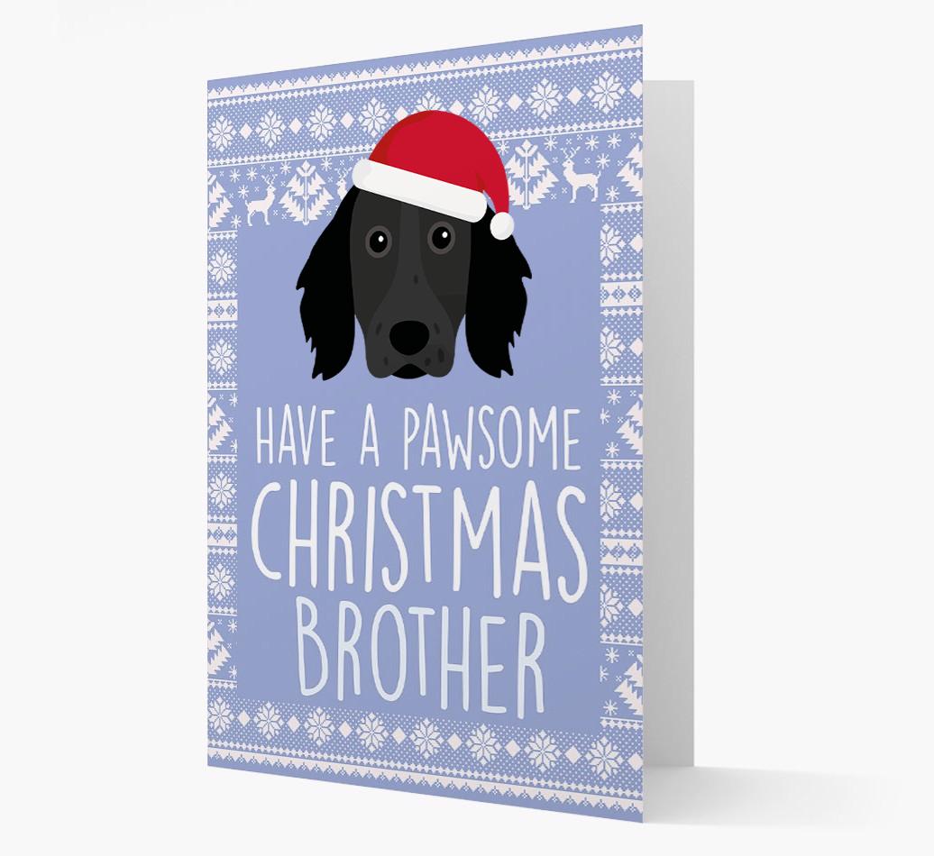 'Have a Pawsome Christmas' - Personalized {breedFullName} Christmas Card