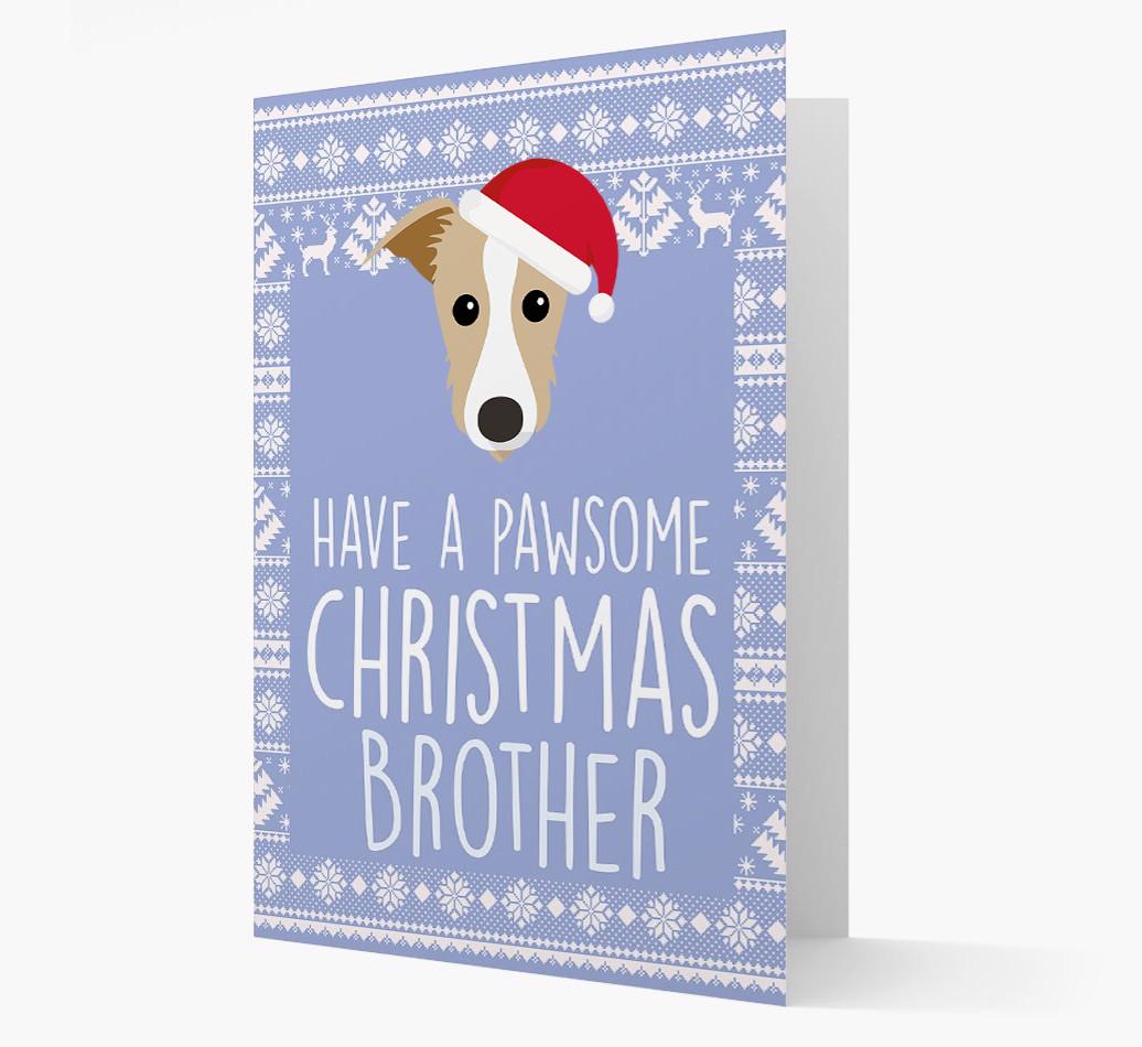 'Have a Pawsome Christmas' - Personalized {breedFullName} Christmas Card