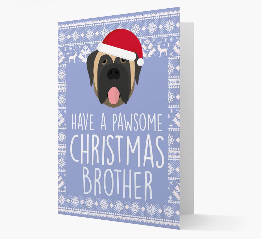 'Have a Pawsome Christmas' - Personalized {breedFullName} Christmas Card