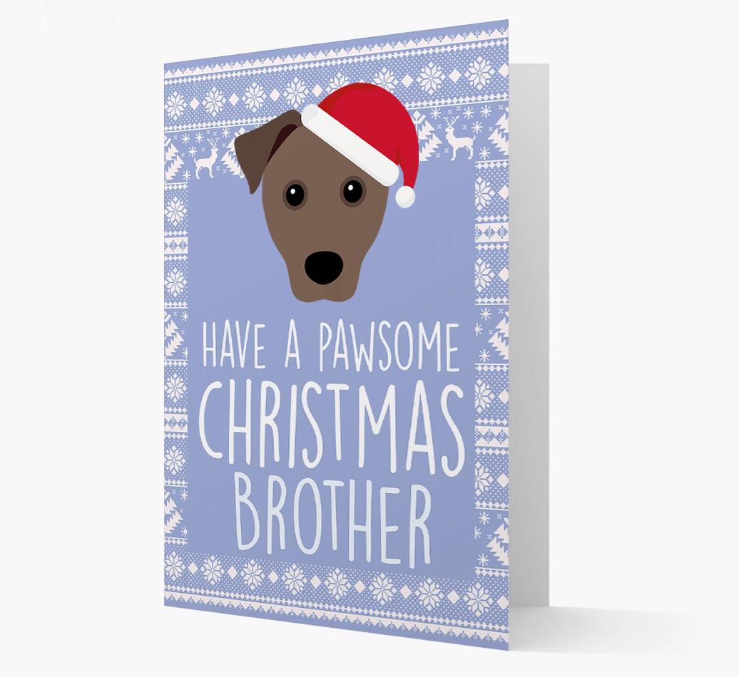 'Have a Pawsome Christmas' - Personalized {breedFullName} Christmas Card