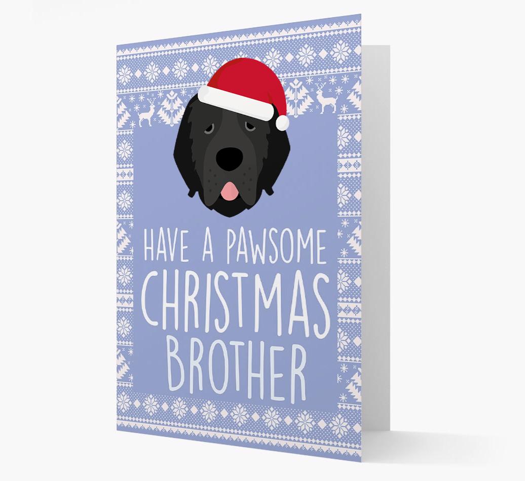 'Have a Pawsome Christmas' - Personalized {breedFullName} Christmas Card