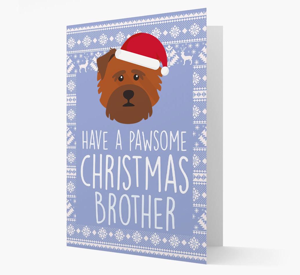 'Have a Pawsome Christmas' - Personalized {breedFullName} Christmas Card