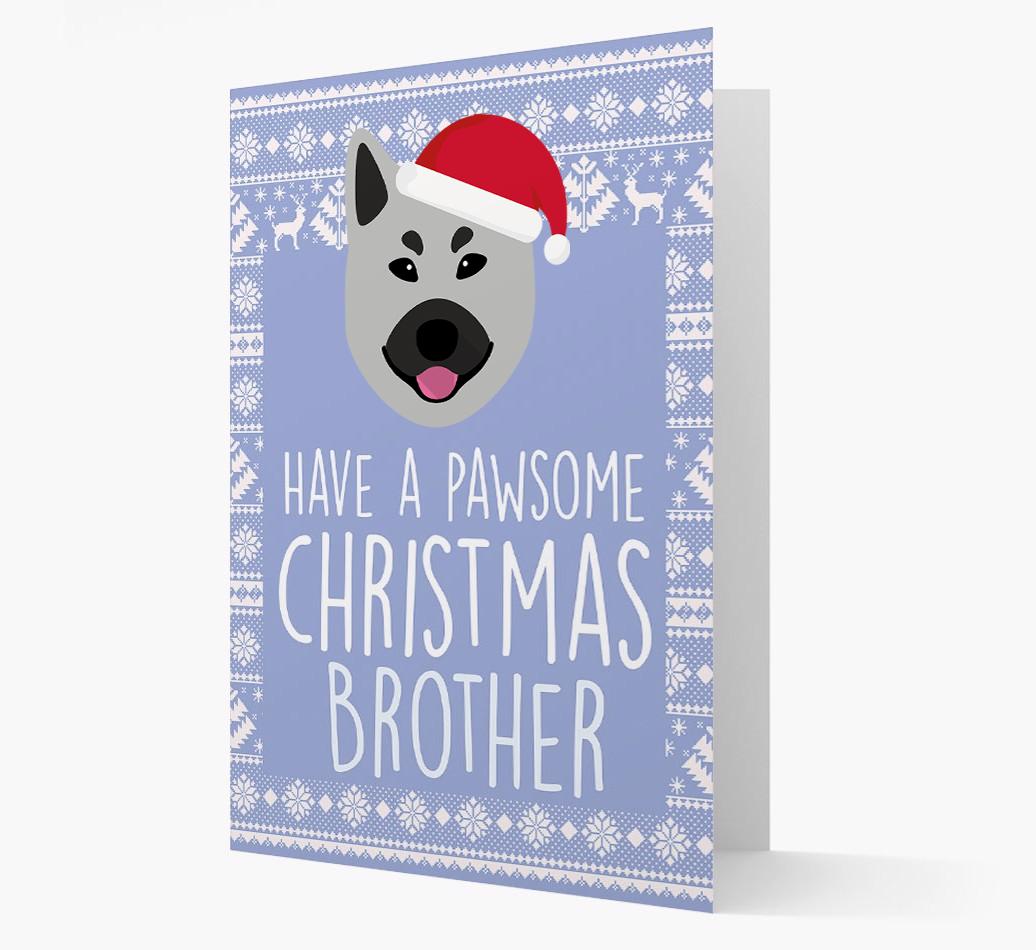 'Have a Pawsome Christmas' - Personalised {breedFullName} Christmas Card
