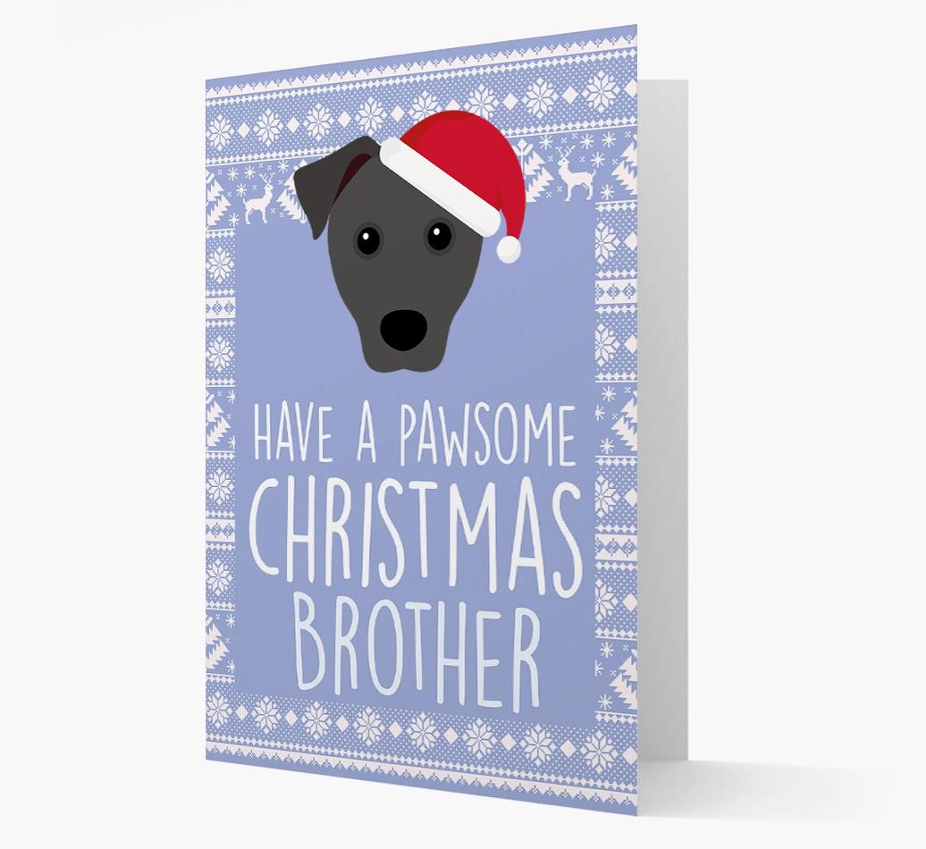 'Have a Pawsome Christmas' - Personalized {breedFullName} Christmas Card