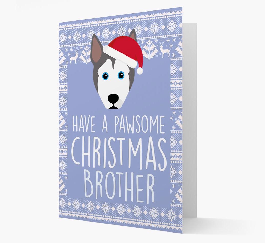 'Have a Pawsome Christmas' - Personalized {breedFullName} Christmas Card