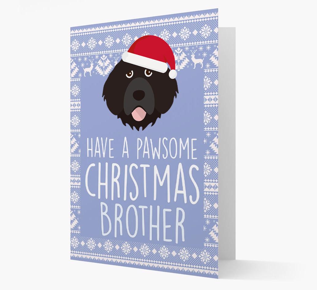 'Have a Pawsome Christmas' - Personalized {breedFullName} Christmas Card