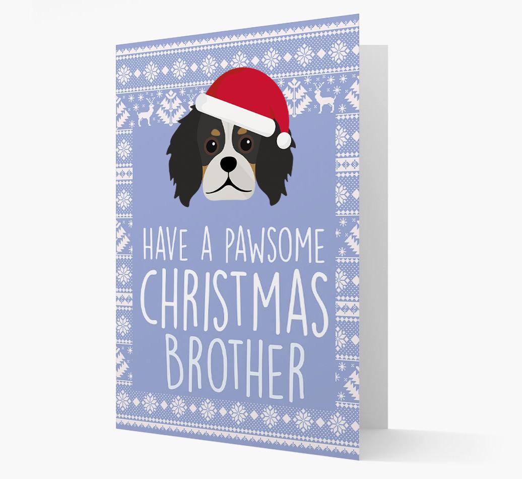 'Have a Pawsome Christmas' - Personalized {breedFullName} Christmas Card