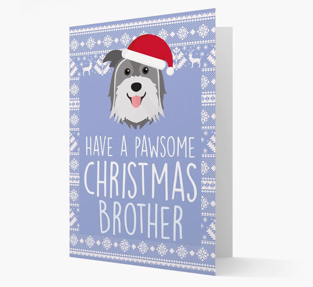 'Have a Pawsome Christmas' - Personalized {breedFullName} Christmas Card