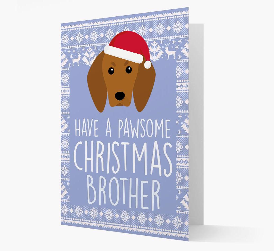 'Have a Pawsome Christmas' - Personalized {breedFullName} Christmas Card