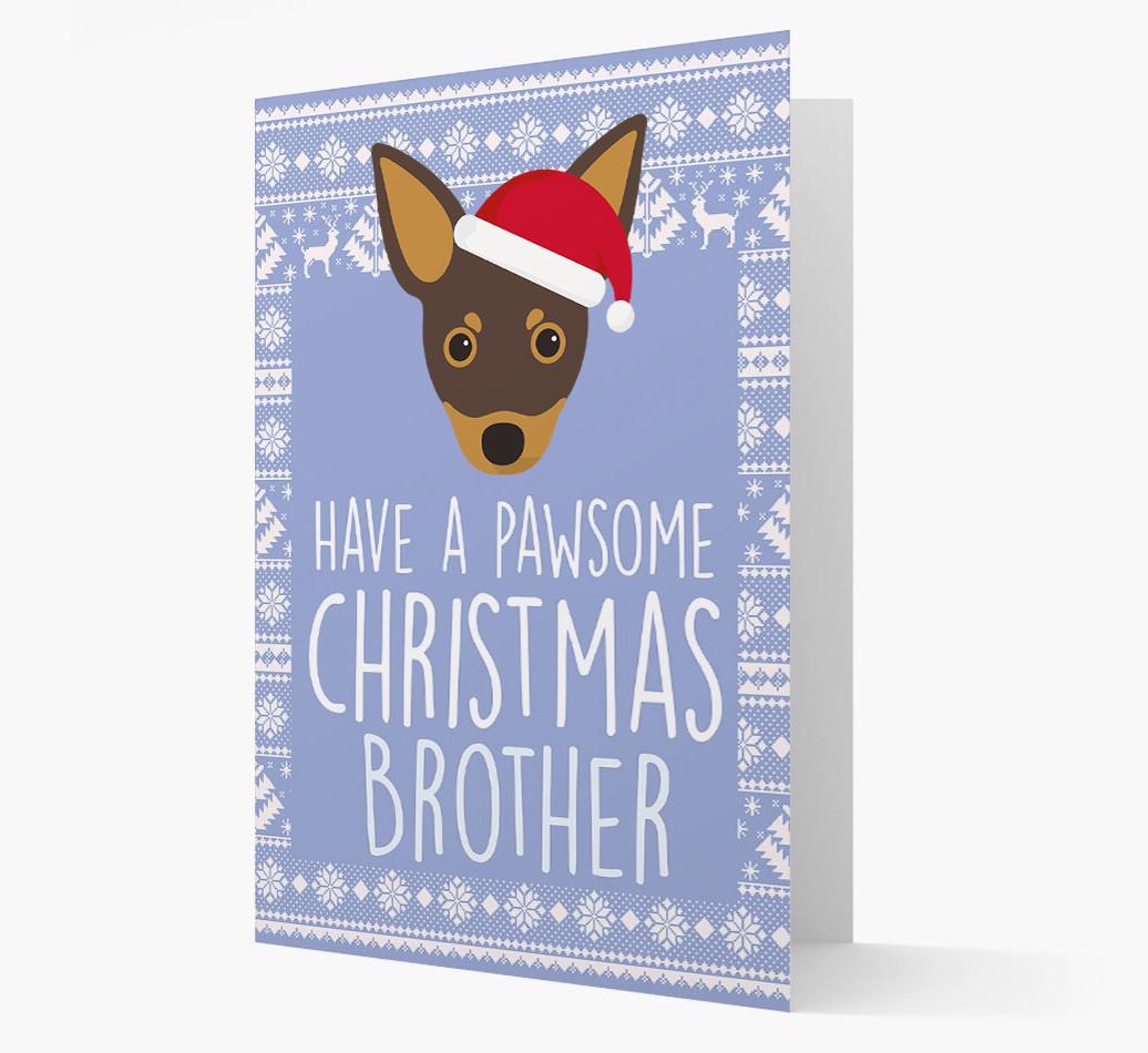 'Have a Pawsome Christmas' - Personalized {breedFullName} Christmas Card
