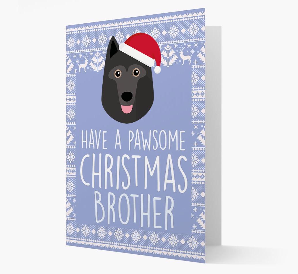 'Have a Pawsome Christmas' - Personalized {breedFullName} Christmas Card
