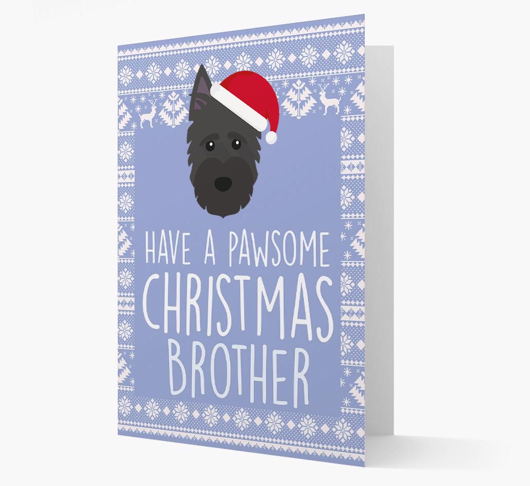 'Have a Pawsome Christmas' - Personalized {breedFullName} Christmas Card