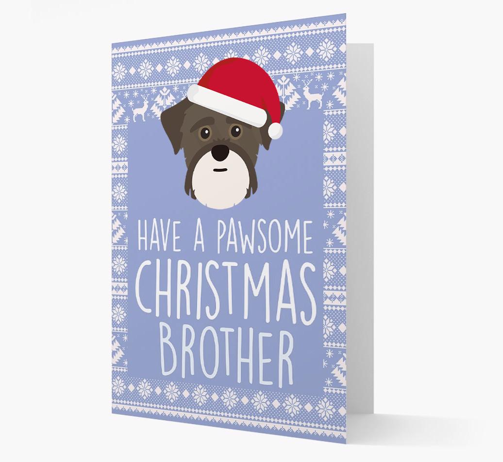 'Have a Pawsome Christmas' - Personalized {breedFullName} Christmas Card