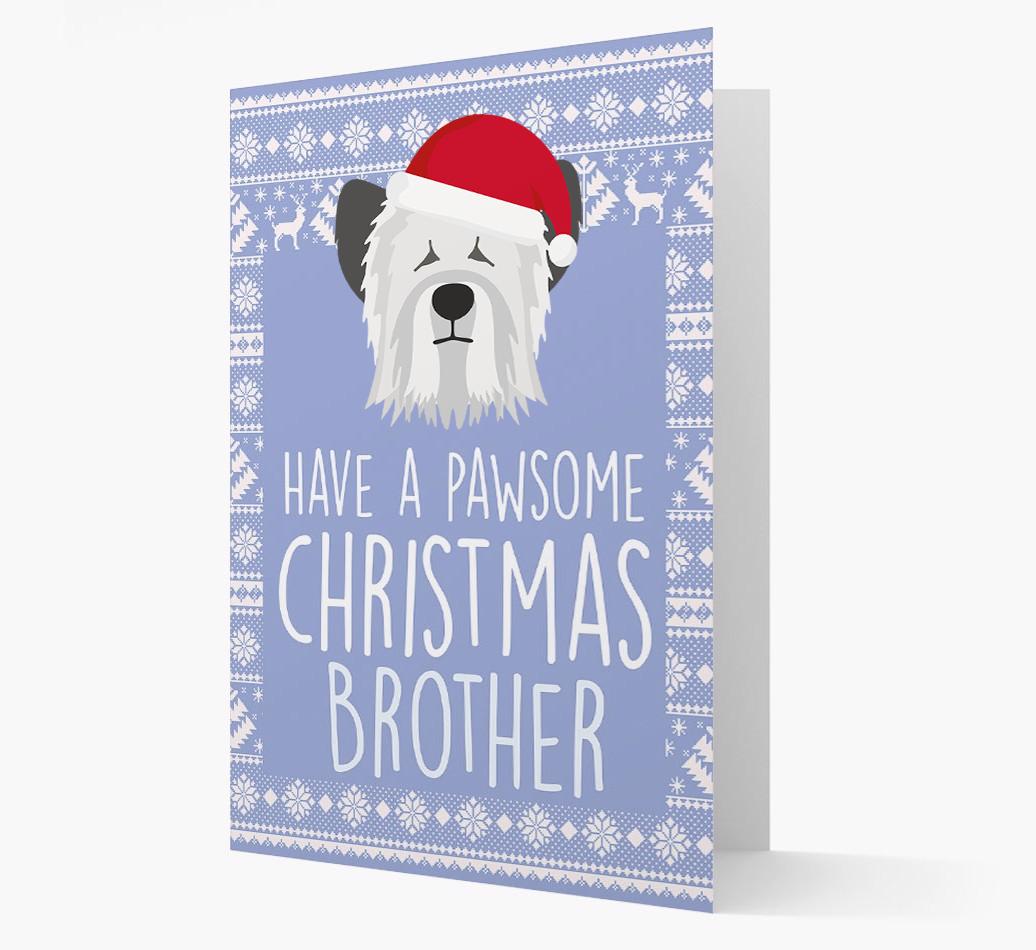 'Have a Pawsome Christmas' - Personalized {breedFullName} Christmas Card