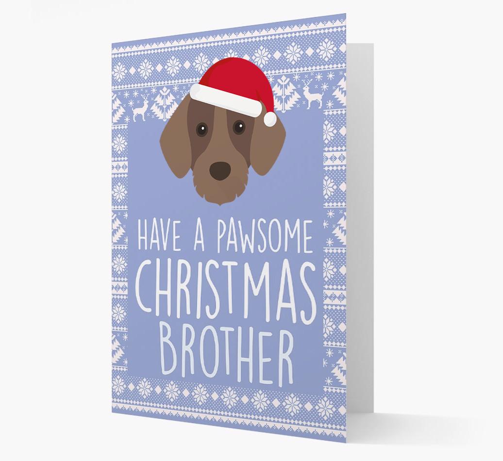'Have a Pawsome Christmas' - Personalized {breedFullName} Christmas Card