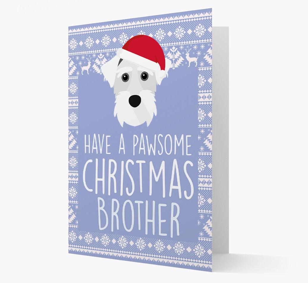 'Have a Pawsome Christmas' - Personalized {breedFullName} Christmas Card