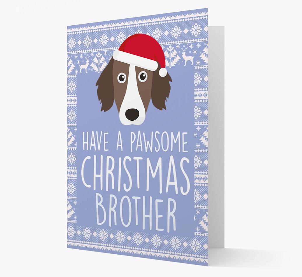 'Have a Pawsome Christmas' - Personalized {breedFullName} Christmas Card