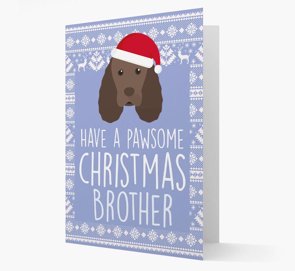 'Have a Pawsome Christmas' - Personalized {breedFullName} Christmas Card