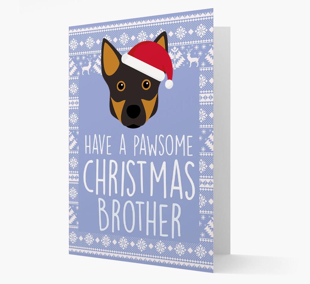 'Have a Pawsome Christmas' - Personalized {breedFullName} Christmas Card