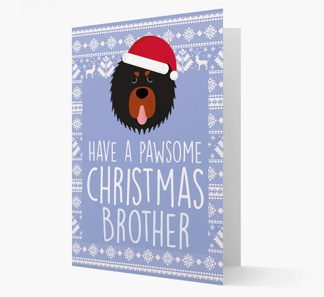 'Have a Pawsome Christmas' - Personalized {breedFullName} Christmas Card