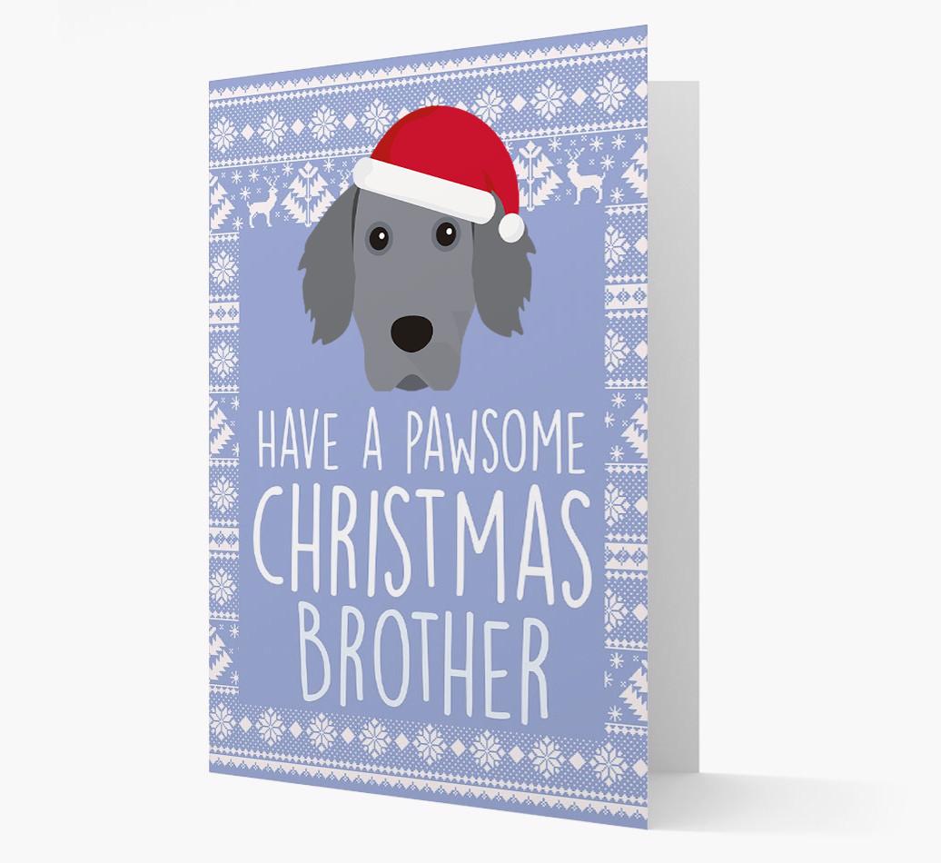 'Have a Pawsome Christmas' - Personalized {breedFullName} Christmas Card