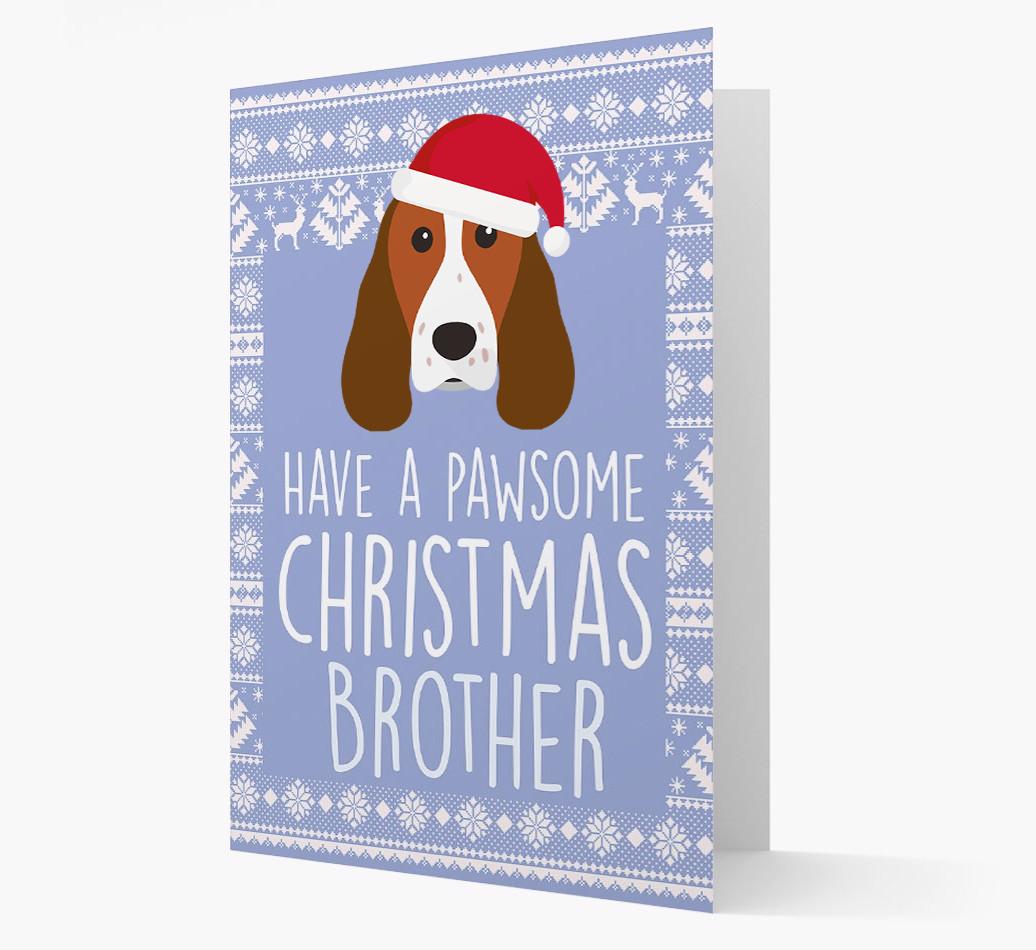 'Have a Pawsome Christmas' - Personalized {breedFullName} Christmas Card