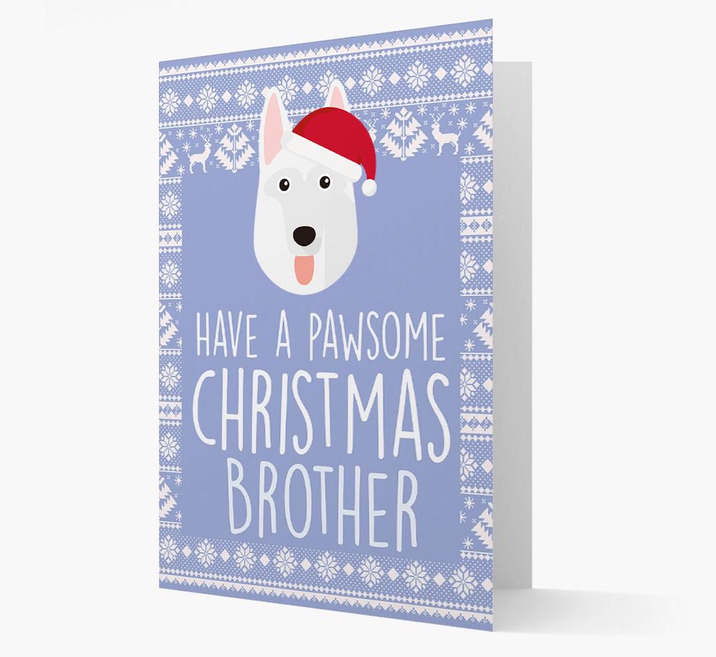 'Have a Pawsome Christmas' - Personalized {breedFullName} Christmas Card