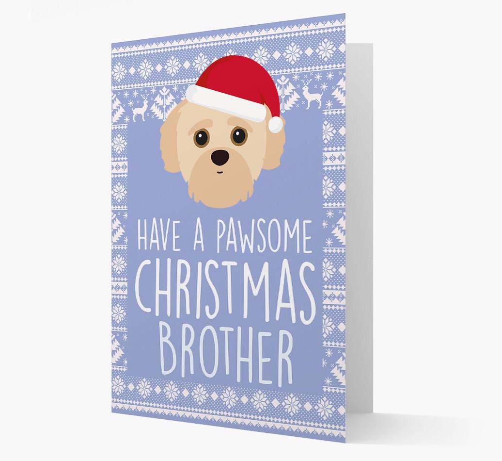'Have a Pawsome Christmas' - Personalized {breedFullName} Christmas Card