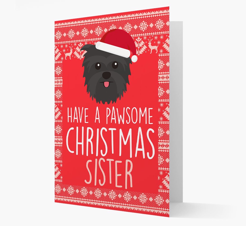 'Have a Pawsome Christmas' - Personalized {breedFullName} Christmas Card