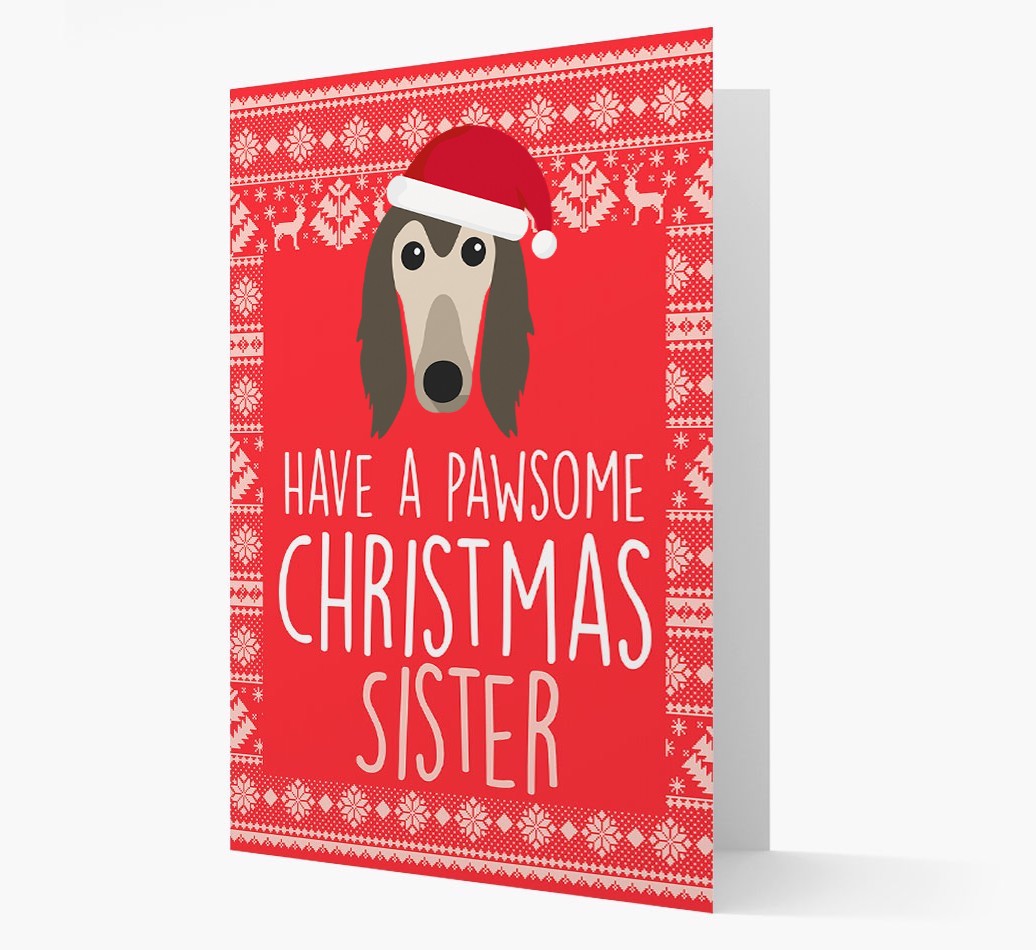 'Have a Pawsome Christmas' - Personalized {breedFullName} Christmas Card