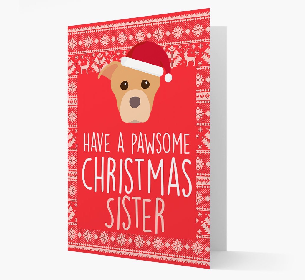 'Have a Pawsome Christmas' - Personalised {breedFullName} Christmas Card