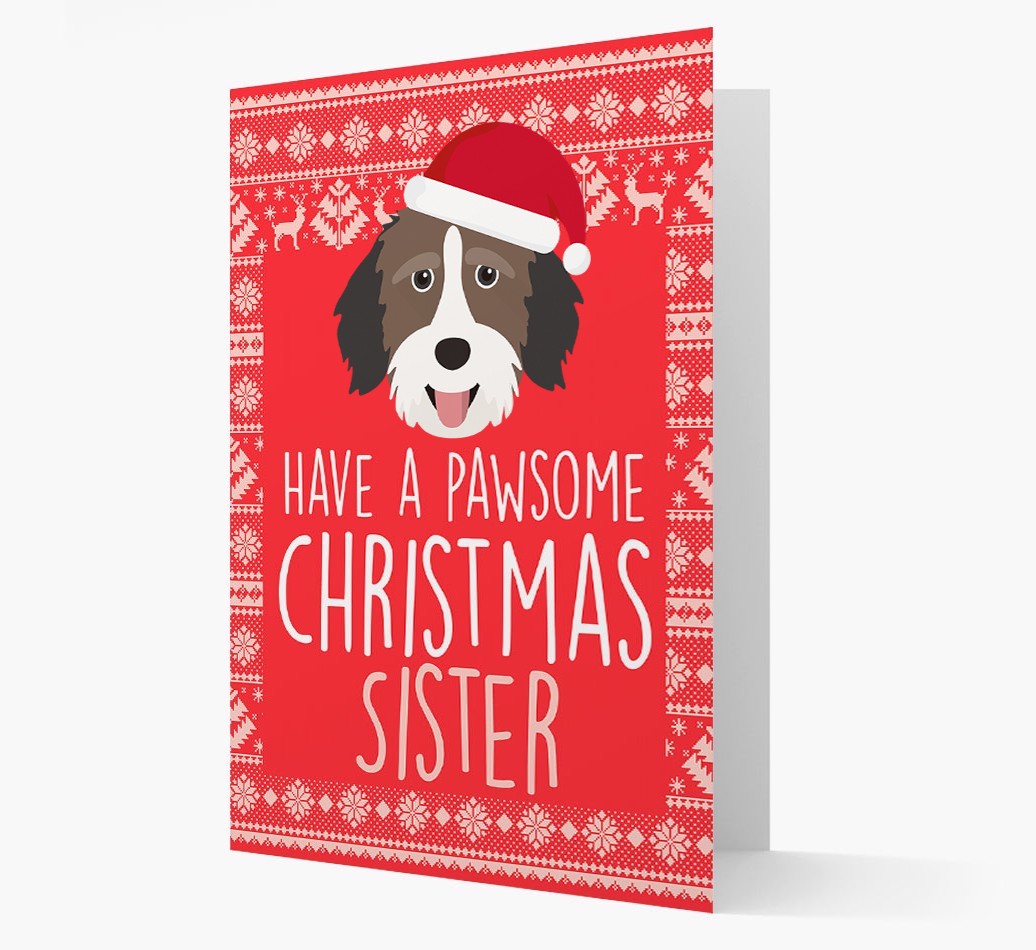 'Have a Pawsome Christmas' - Personalized {breedFullName} Christmas Card
