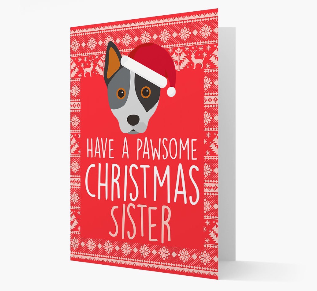 'Have a Pawsome Christmas' - Personalized {breedFullName} Christmas Card