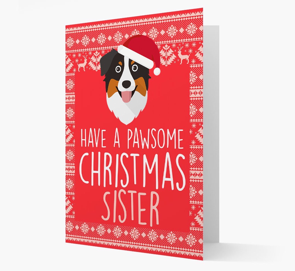 'Have a Pawsome Christmas' - Personalised {breedFullName} Christmas Card