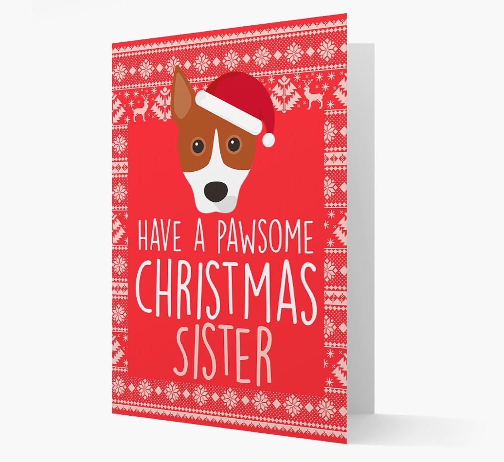 'Have a Pawsome Christmas' - Personalized {breedFullName} Christmas Card