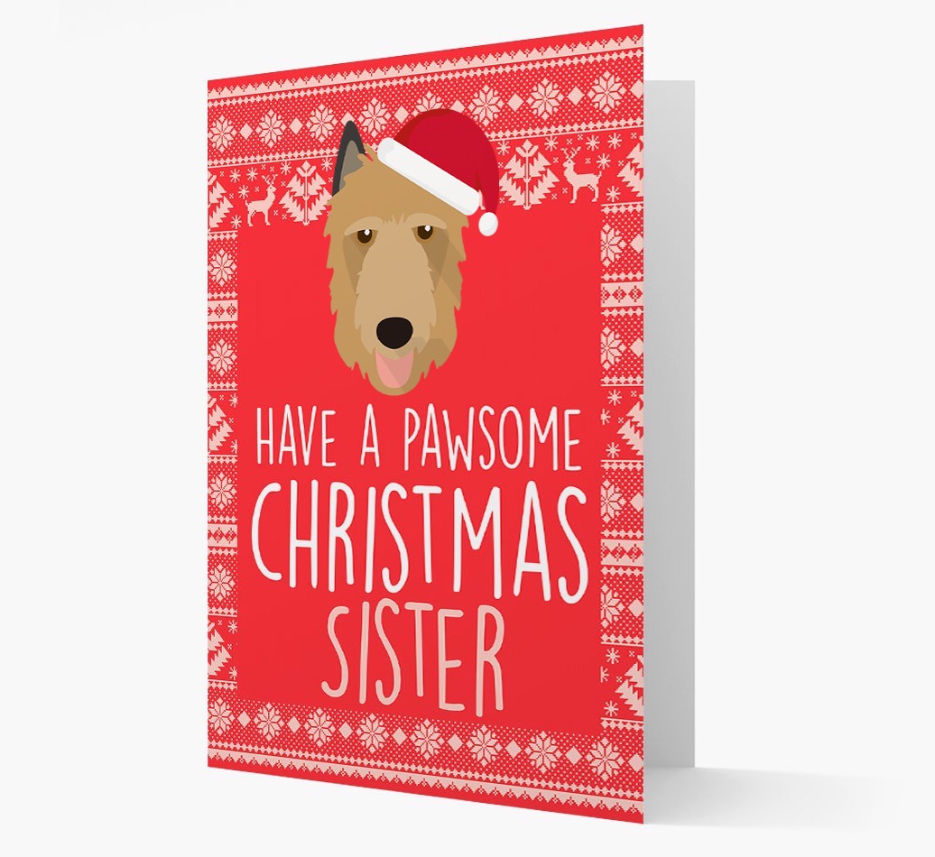 'Have a Pawsome Christmas' - Personalized {breedFullName} Christmas Card