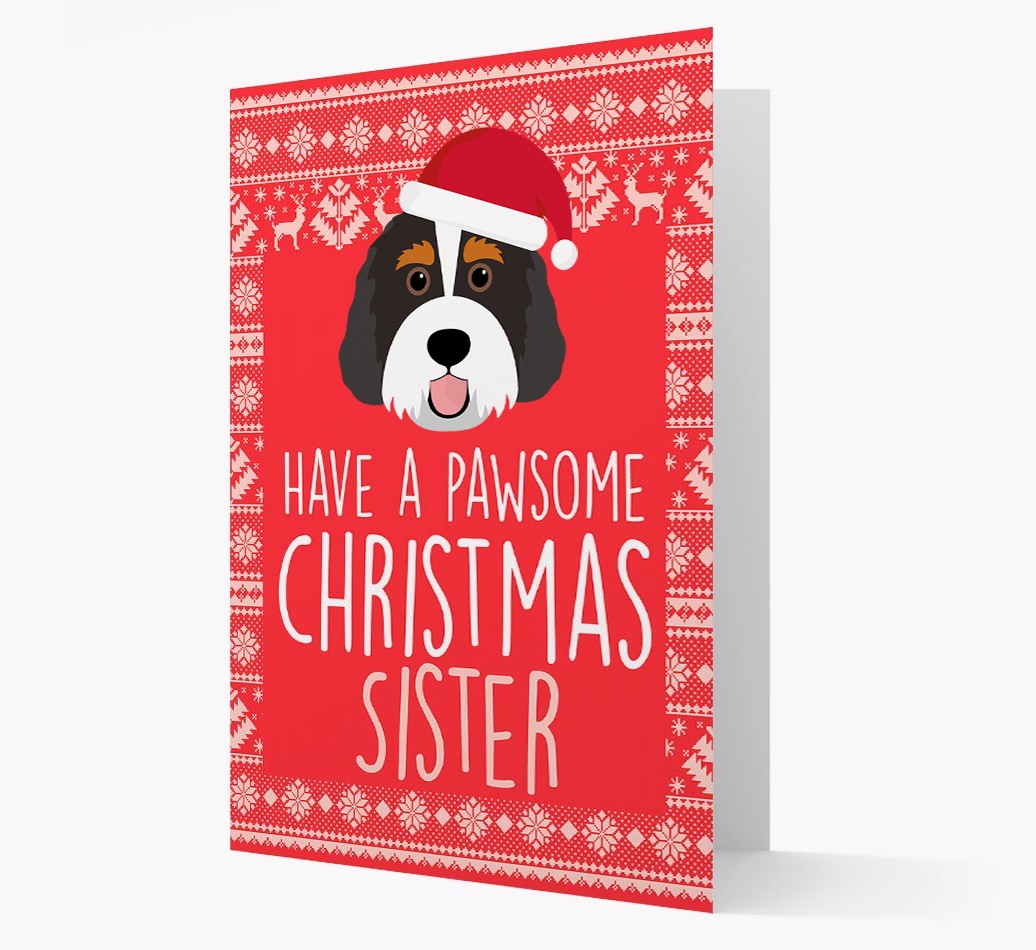 'Have a Pawsome Christmas' - Personalised {breedFullName} Christmas Card