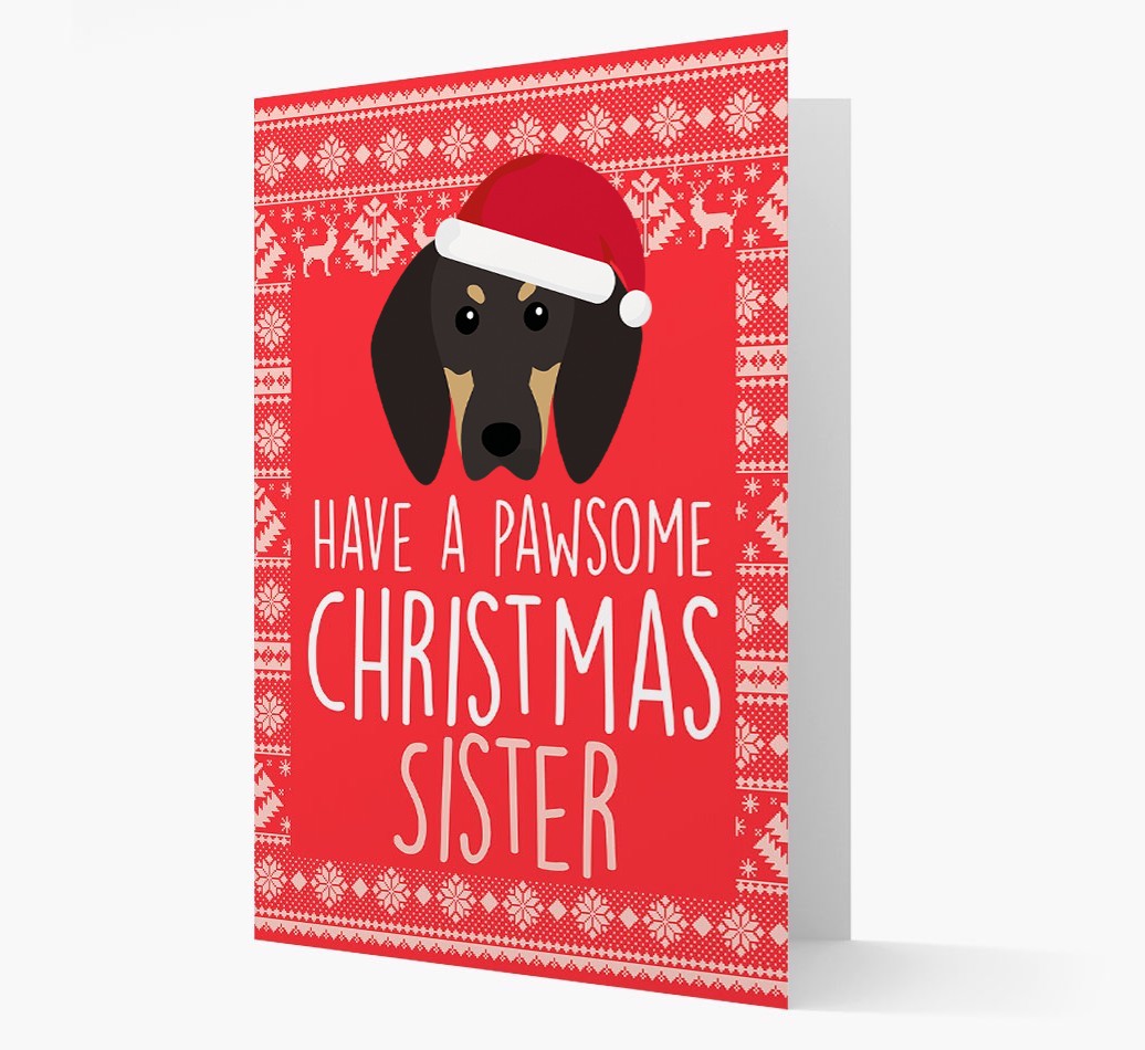 'Have a Pawsome Christmas' - Personalised {breedFullName} Christmas Card